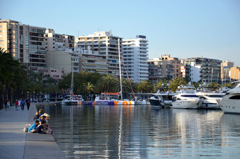 Der Paseo Mar&iacute;tim in Palma
